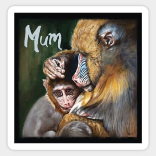 Mum Greetings Card Sticker